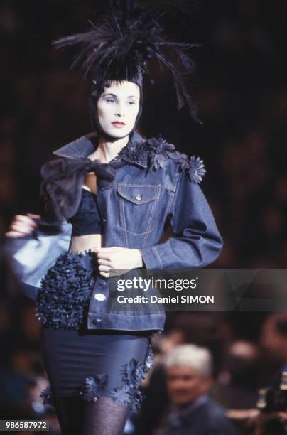 Jean Paul Gaultier | Dark Denim corset jacket