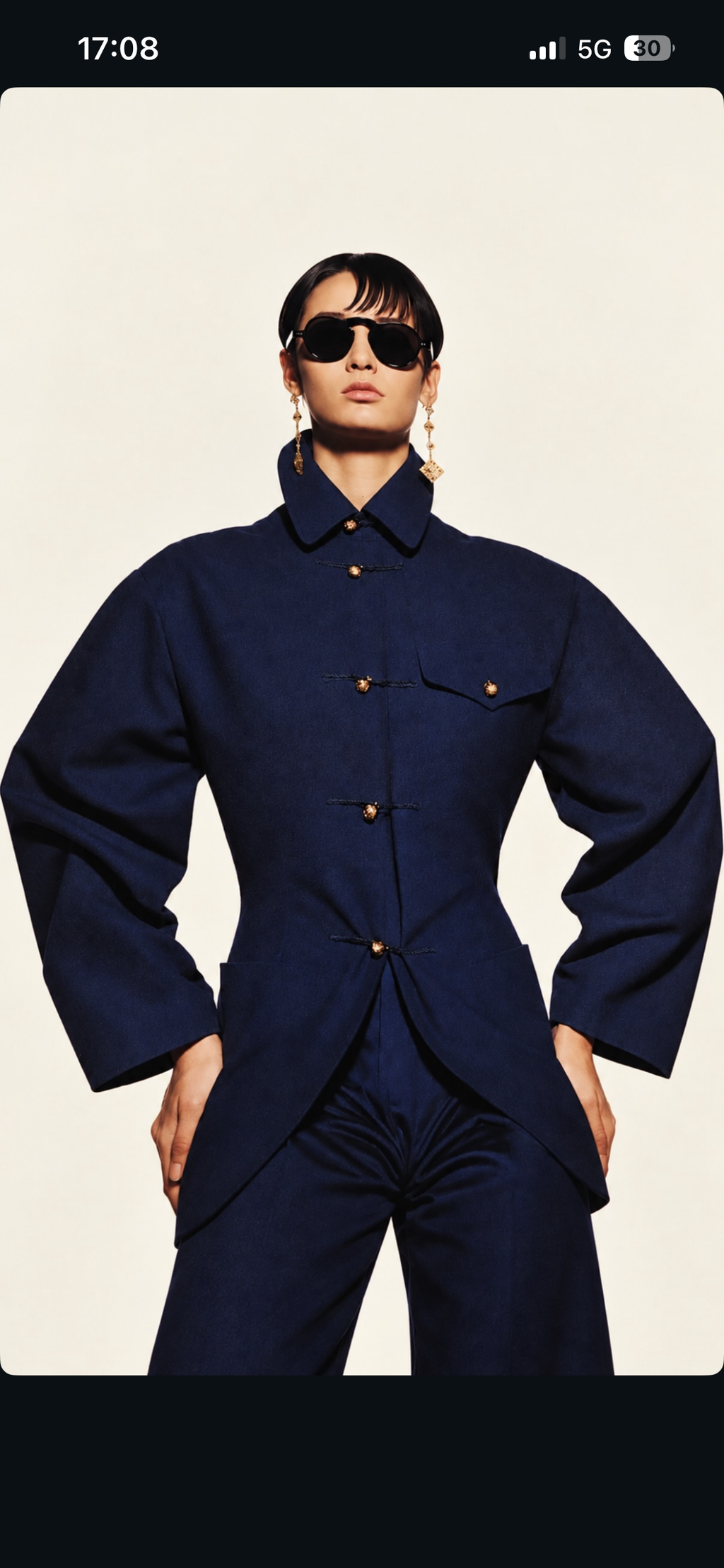 Jean Paul Gaultier | Blue Chinese jacket