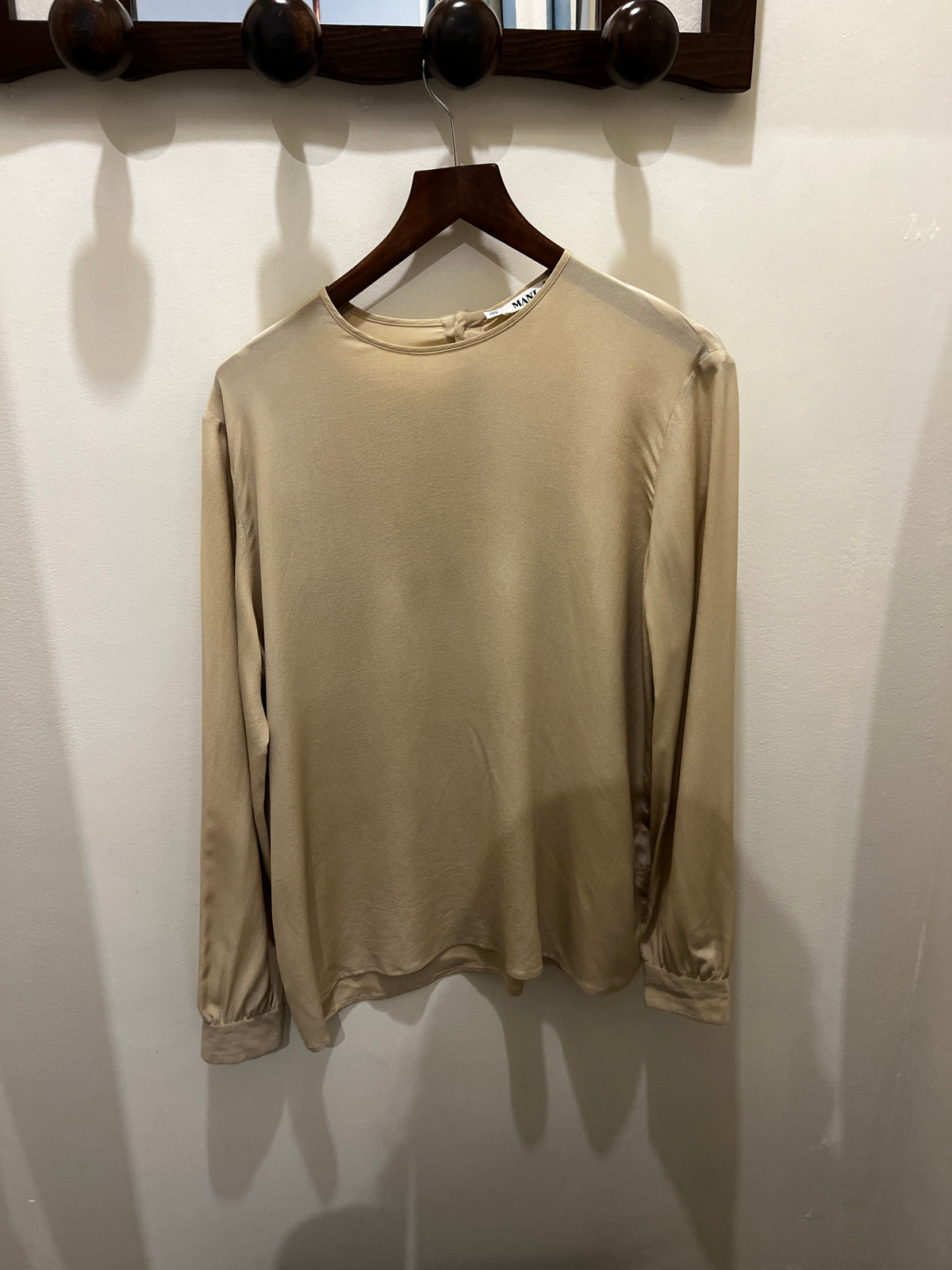 Mani | ivory silk blouse