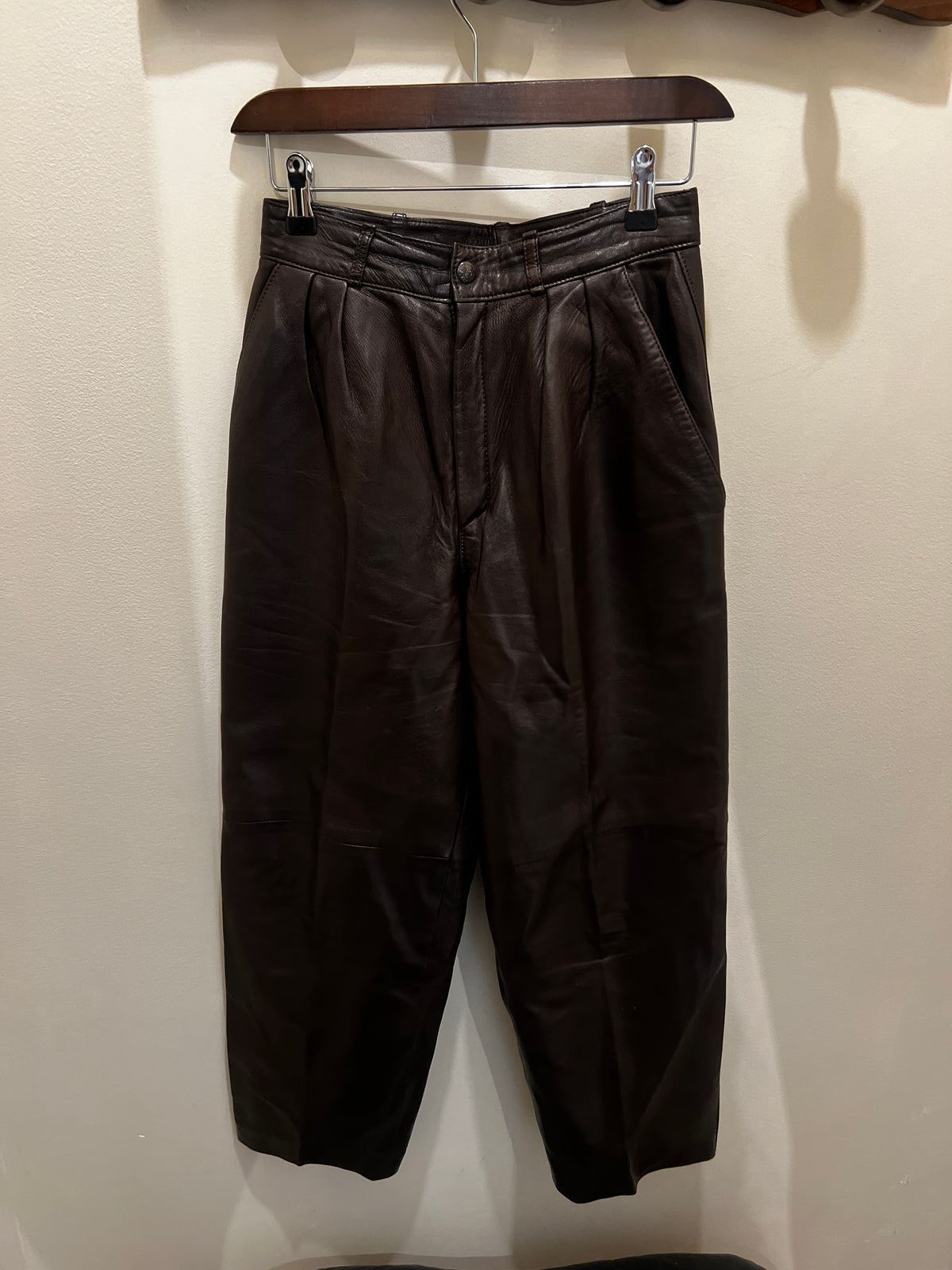 Mac Douglas | Brown Leather Pants