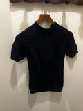 Armand ventilo | Navy knitted top