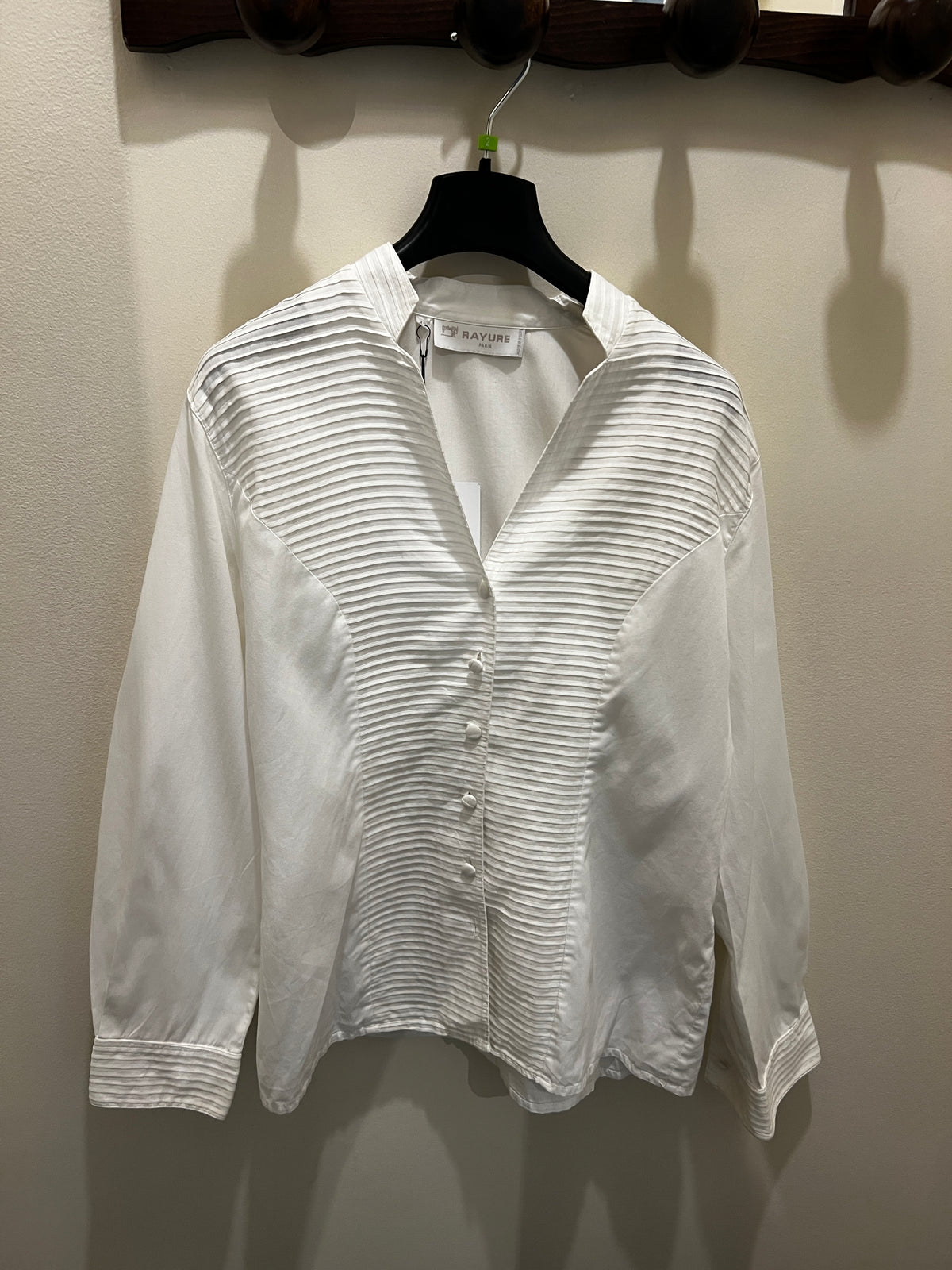 Rayure | White Classic shirt Mao collar
